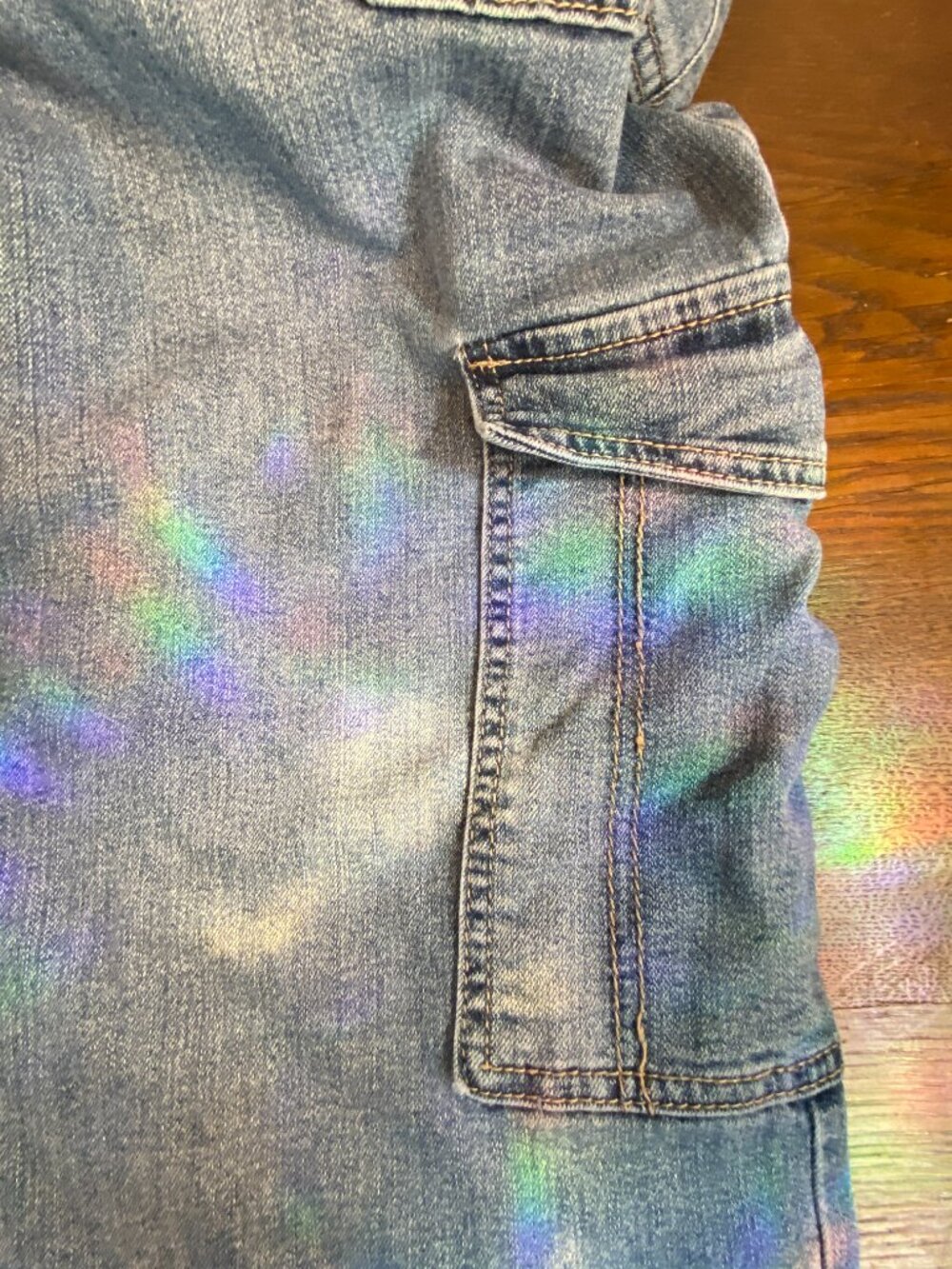 Women's d.jeans Wide Leg 6 Pocket Cargo Jeans Pants Size 12 - Picture 10 of 15